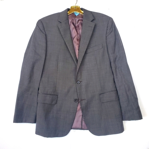 LRL Wool Sport Coat Blazer 40R Grey Single Breasted -UNISEX! - Picture 10 of 10